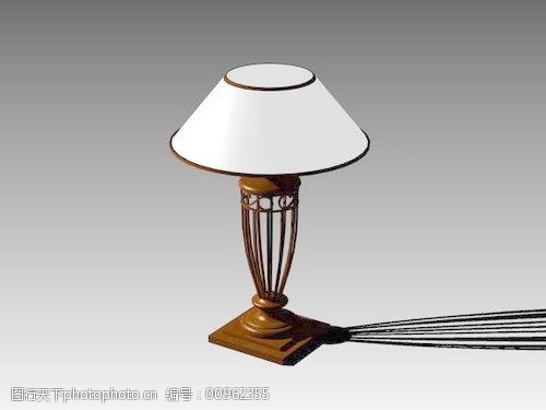 台灯3d模型灯具3d素材238